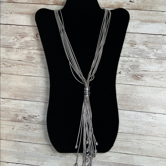 Chicos Silver Multi-Strand Necklace - Picture 3 of 6